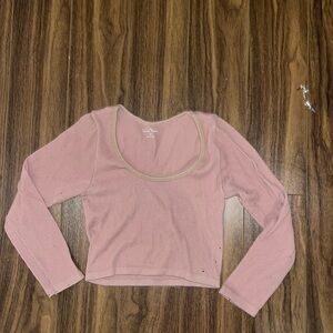 Pink crop top